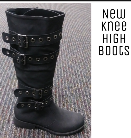 New Women's Knee High Black boots - Picture 4 of 5